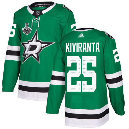 Adidas Men Dallas Stars #25 Joel Kiviranta Green Home Authentic 2020 Stanley Cup Final Stitched NHL Jersey